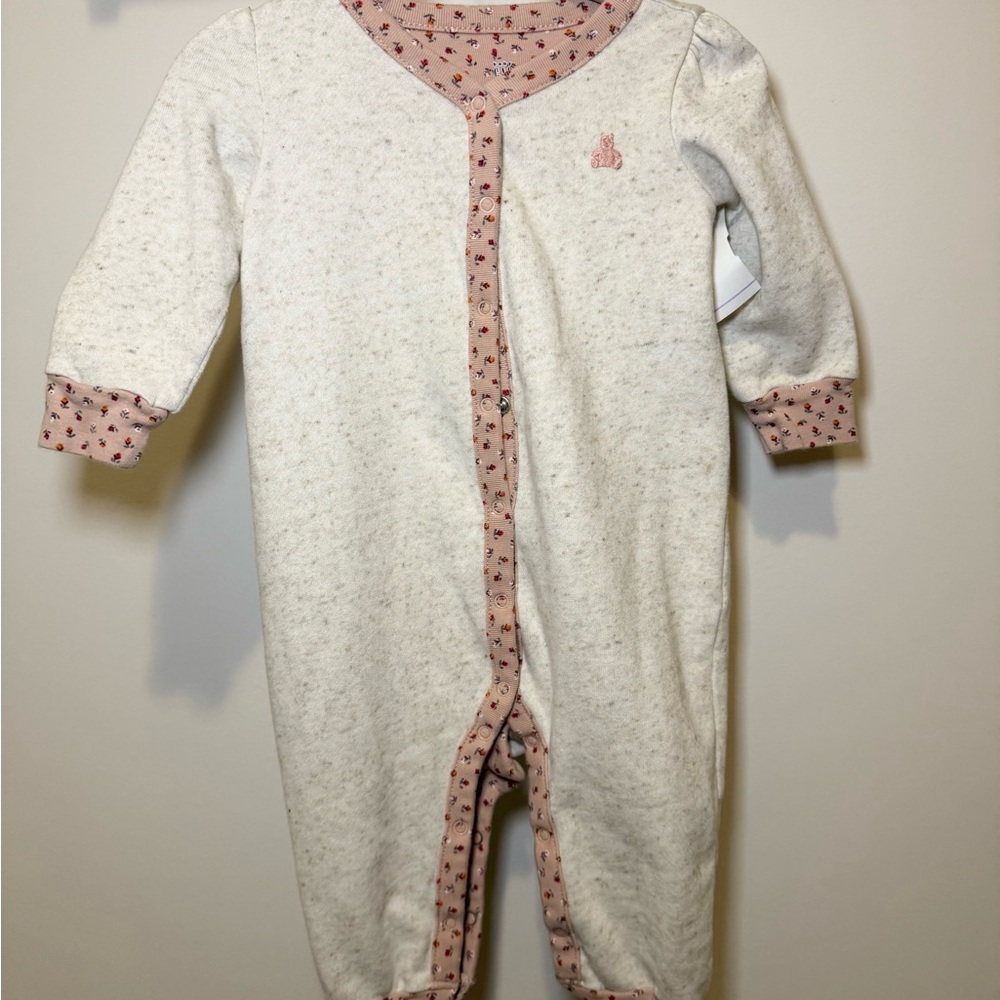 GAP Cream and Pink Kids Bodysuit